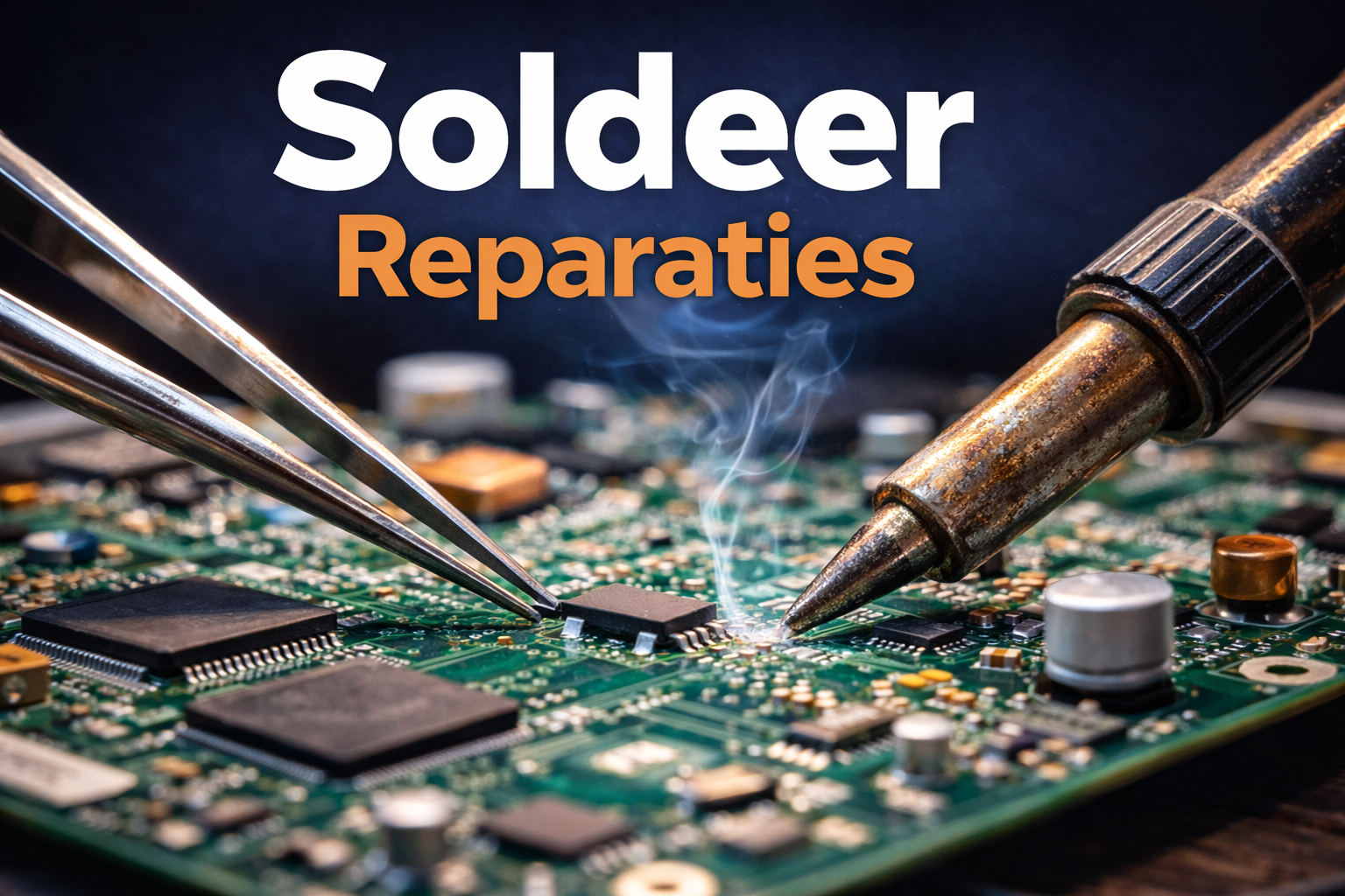 Werkplaatsbeeld en service voor soldeerreparaties bij Hostje.nl